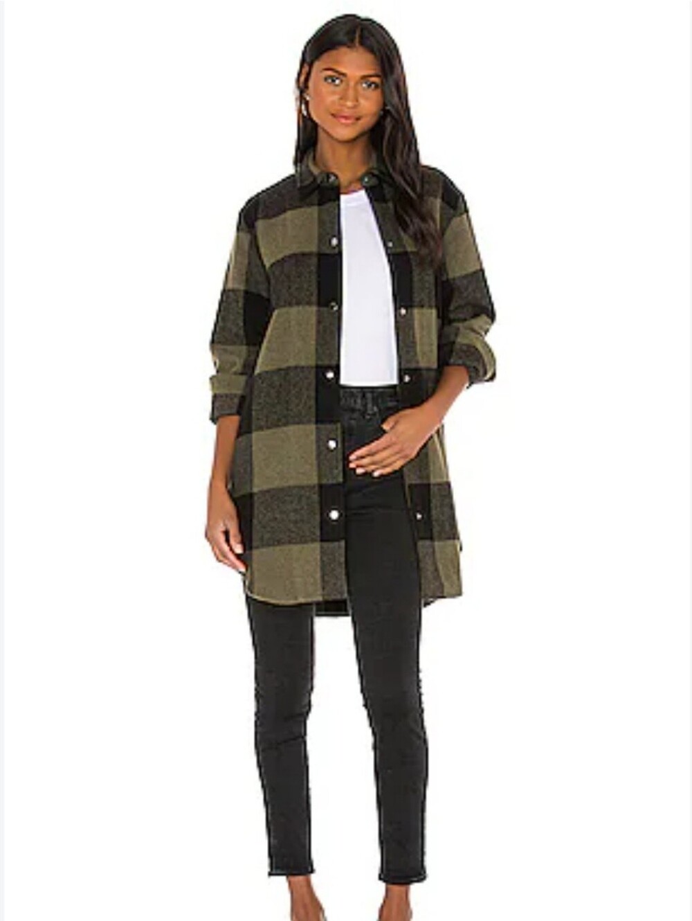 STEVE MADDEN Eldridge Jacket (Shacket) In Sage, Size Small, NWT